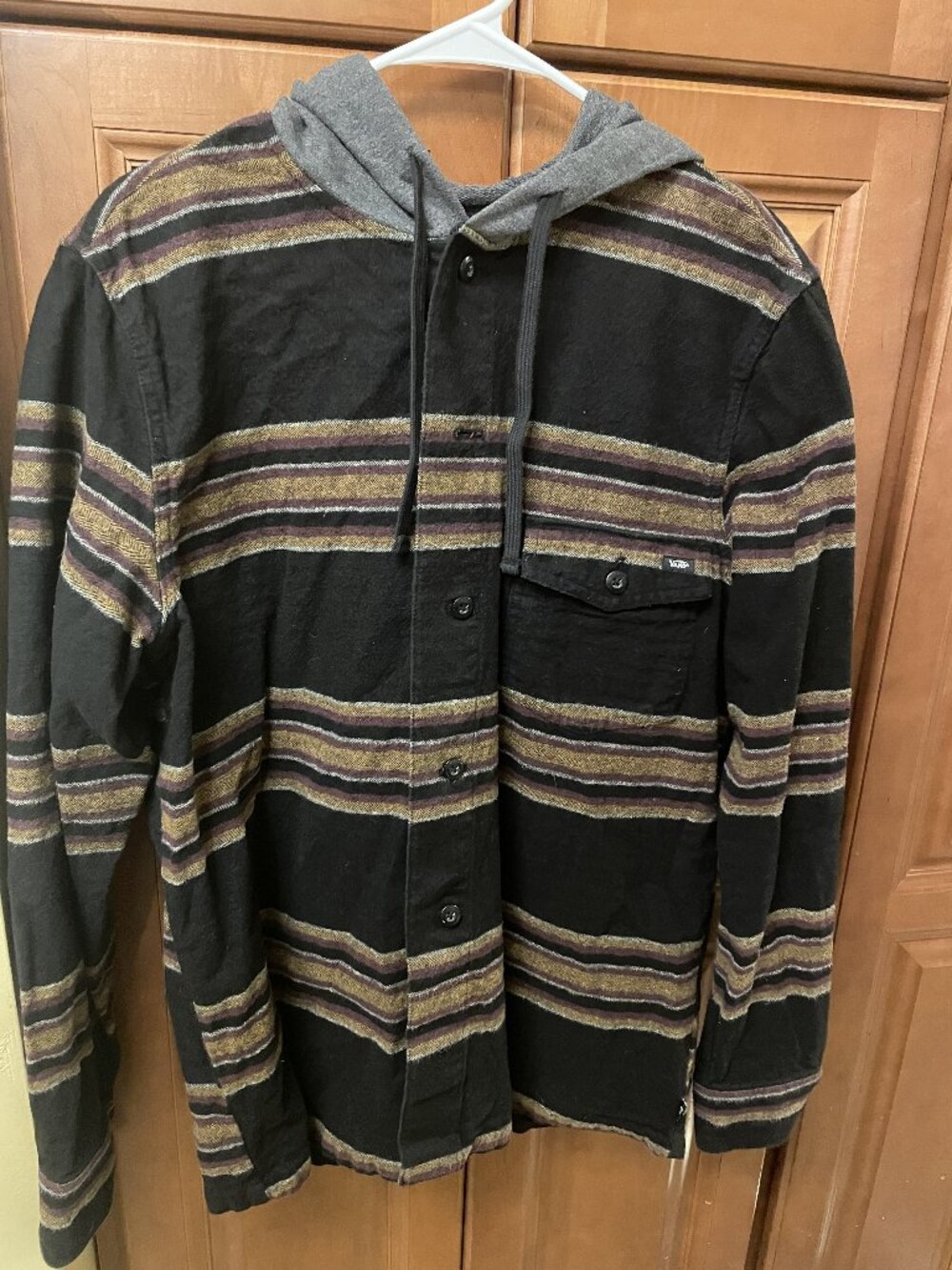 Van's button up hoodie (Mens M)